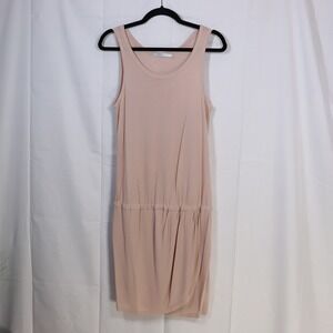 Twenty Tank Dress Medium Pink Womens Drop Waist Tulip Hem Mini
